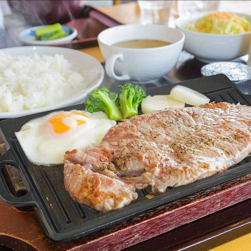 Non-Stick Cast Iron Griddle Pan, Double-Sided Grill Main image