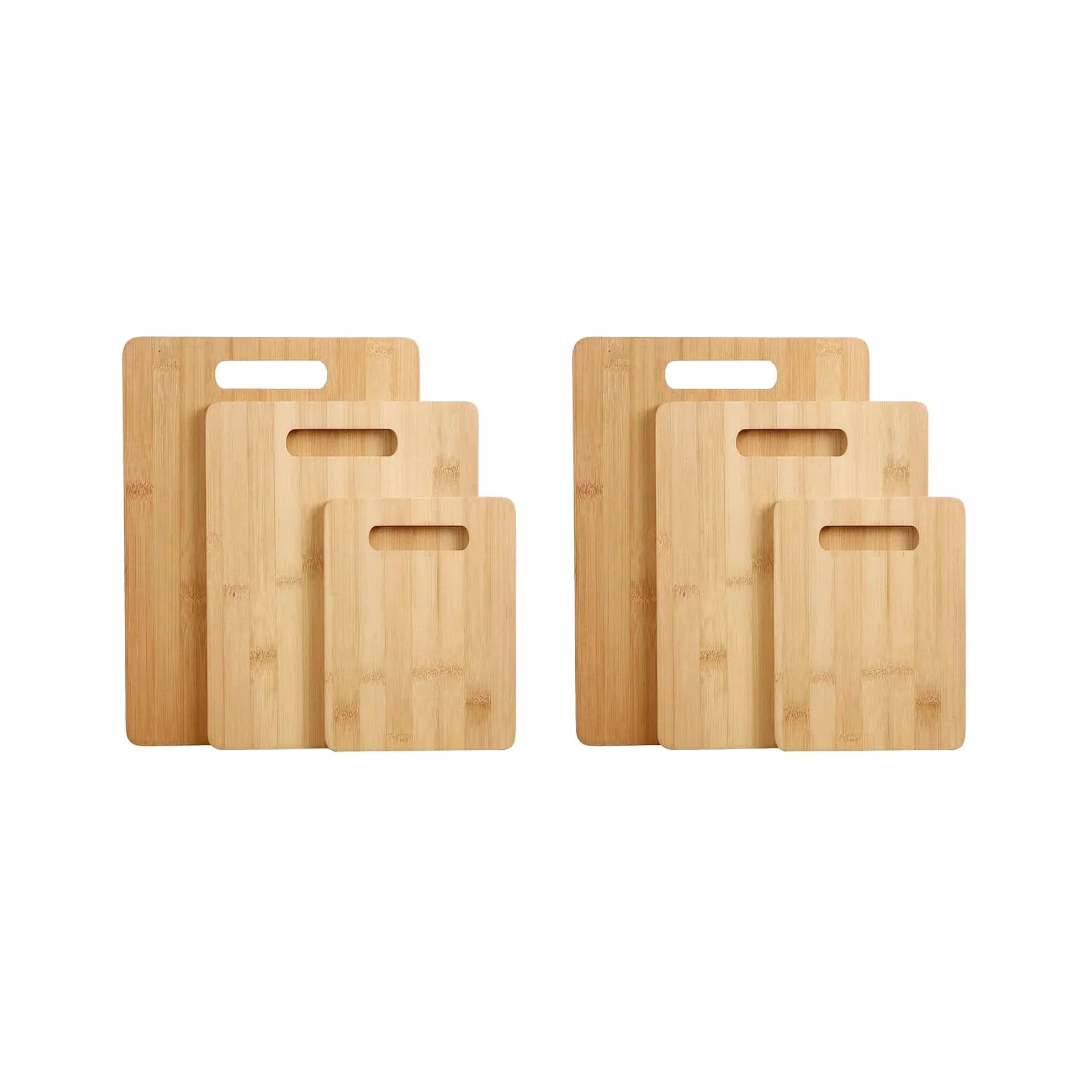 6 Pcs Bamboo Cheese Cutting & Serving Board Set – Moso Bamboo, Reversible, BPA-Free Main image