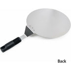 Round Stainless Steel Pizza Paddle w/ non-slip Handle