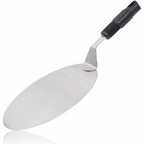 Round Stainless Steel Pizza Paddle w/ non-slip Handle