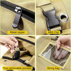 Roll-up tool bag - Tool belt - Open tool bag - with adjustable strap - Drill holder - Canvas - Roll-up pouch - Electrician's kit - Storage rack - Wrench organizer - No tool included!