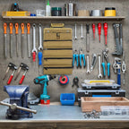 Roll-up tool bag - Tool belt - Open tool bag - with adjustable strap - Drill holder - Canvas - Roll-up pouch - Electrician's kit - Storage rack - Wrench organizer - No tool included!