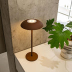 Rechargeable Wireless LED Table Lamp with Adjustable Brightness, 2600mAh Battery, Portable Bedside Lamp, Black