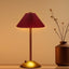 Portable LED Table Lamp with 3 Brightness Levels, USB Desk Lamp for Bedside Desk Dining Table, Red