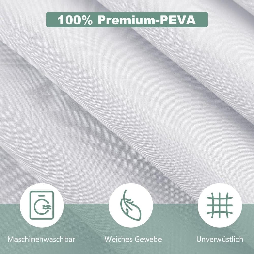 180x180cm Waterproof Shower Curtain, Quick-Drying Mold Resistant for Bathroom and Outdoor Shower, Purple