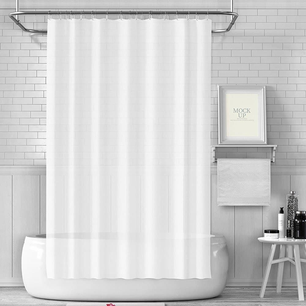 Waterproof Shower Curtain 180x180cm, quick-drying mold resistant for outdoor shower and bathroom, Yellow