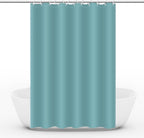 Waterproof Shower Curtain 180x180cm, Light Blue, Quick-Drying Mold Resistant, Compatible with Outdoor Shower and Bathroom