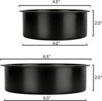 baking pans - round baking pans of 10 cm and 15 cm - stainless steel with non-toxic coating - easy to clean and release - 5 cm deep straight sides