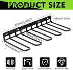 Tool Storage - Storage Rack - Wall Mount - Tool Rack - Tool Holder - 4 Slots - For 4 Power Tools - Tool Storage and Organization - Organizer For Garage, Tool Room - 1 Piece - Metal - Black