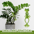 5 Pieces - Frog Plant Stand - Plant Support - Green Frog Plant Supports - Cute Frog Flowerpot Hugger Plant Climbing Fixture Clips - Freestanding - Animal Figurines Planter Pot Hanger Decorations