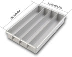 chrox Rectangle Cake Pan, Adjustable Battenberg Cake Mold Square, Multi-Function Cake Mold Baking Pans, Tool With Dividers, Aluminum Cake Pans For Making Brownies, Biteand And Cake