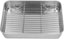 Broiler Pan for Oven, Rectangular Tray Deepened Kitchen Bakeware Rack Roaster Refrigerated Crisper Chassis Grid Roasting Pans Cookie Nonstick Cake Pastry with Grill Set (10.43x8.07x1.96 Inch)