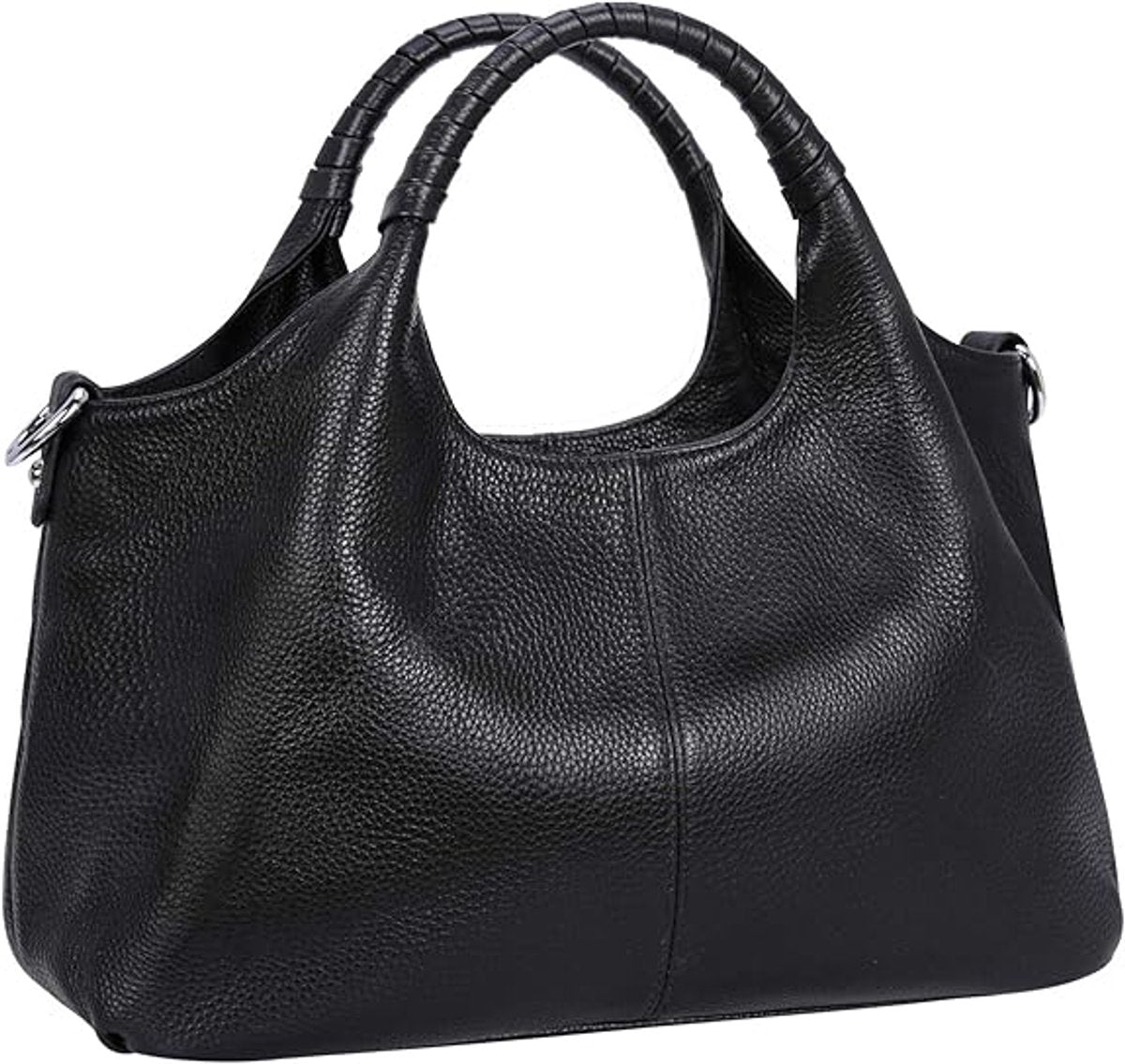 Women's Shoulder Bag - Vintage Handbag - Vintage Handbag with Multiple Compartments - Everyday | Travel Bag - Versatile - Large Capacity - Commuter Bag - Tote Bag - Shoulder/Crossbody Bag - Black Main image