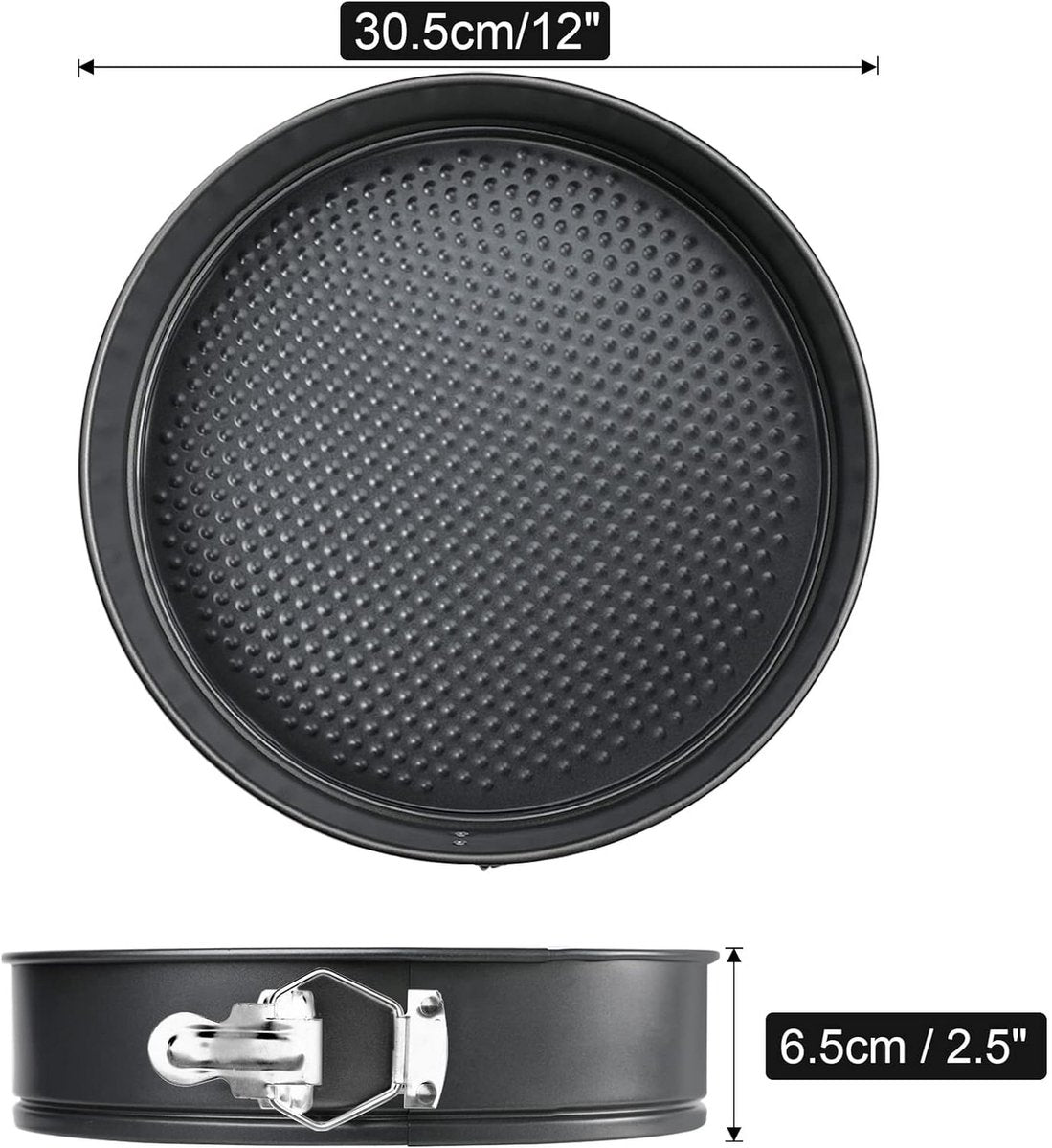 Nonstick Cheesecake Pan - Removable Bottom, Large Cake Pan - Great for Christmas and Birthdays - 12 Inches Secondary image