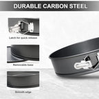 Nonstick Cheesecake Pan - Removable Bottom, Large Cake Pan - Great for Christmas and Birthdays - 12 Inches