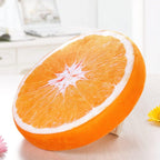 Round decorative cushion - soft filled cushion - play cushion - 40 cm - orange - suitable for sofas, chairs, floors, armchairs