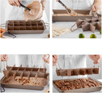 Baking Pan - Cake Pan - Bread Baking Pan - Baking Tray - With Cutting Aid Function - With Non-Slip Handle - Suitable for making cakes, chocolate, pastries, pies, cookies, etc. - 30 x 20 x 5 cm