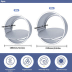 Cake Pans - 2-Piece Set - Round Cake Pans - Non-Stick Baking Pans - Aluminum Baking Pans 15cm and 20cm - Baking Pans with Removable Base - Round Pans - Baking Tools