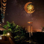 Magic Wind Chime, Solar moon and sun lighting, Outdoor lighting, Wind organ, Solar lighting, Solar garden lighting