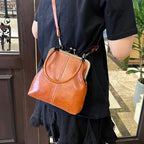 Crossbody Bags for Women Soft Leather Purses and Handbag Multi Pocket Shoulder Bag Spring Nostalgic Handbag Lightweight Women's Bag