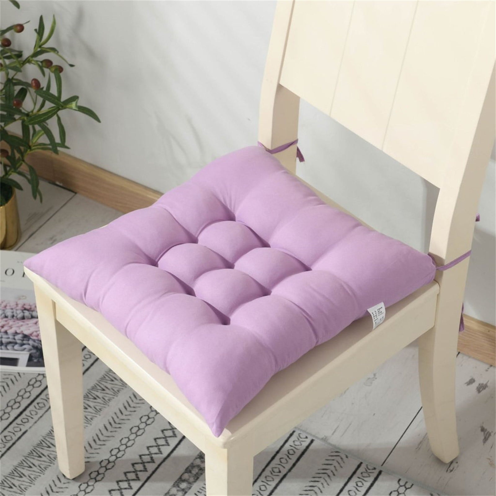 Chair Cushions Non-Slip Rocking Chair Cushion with Ties for Living Room Kitchen, Indoor Seat Cushion, 15X15 Inches J