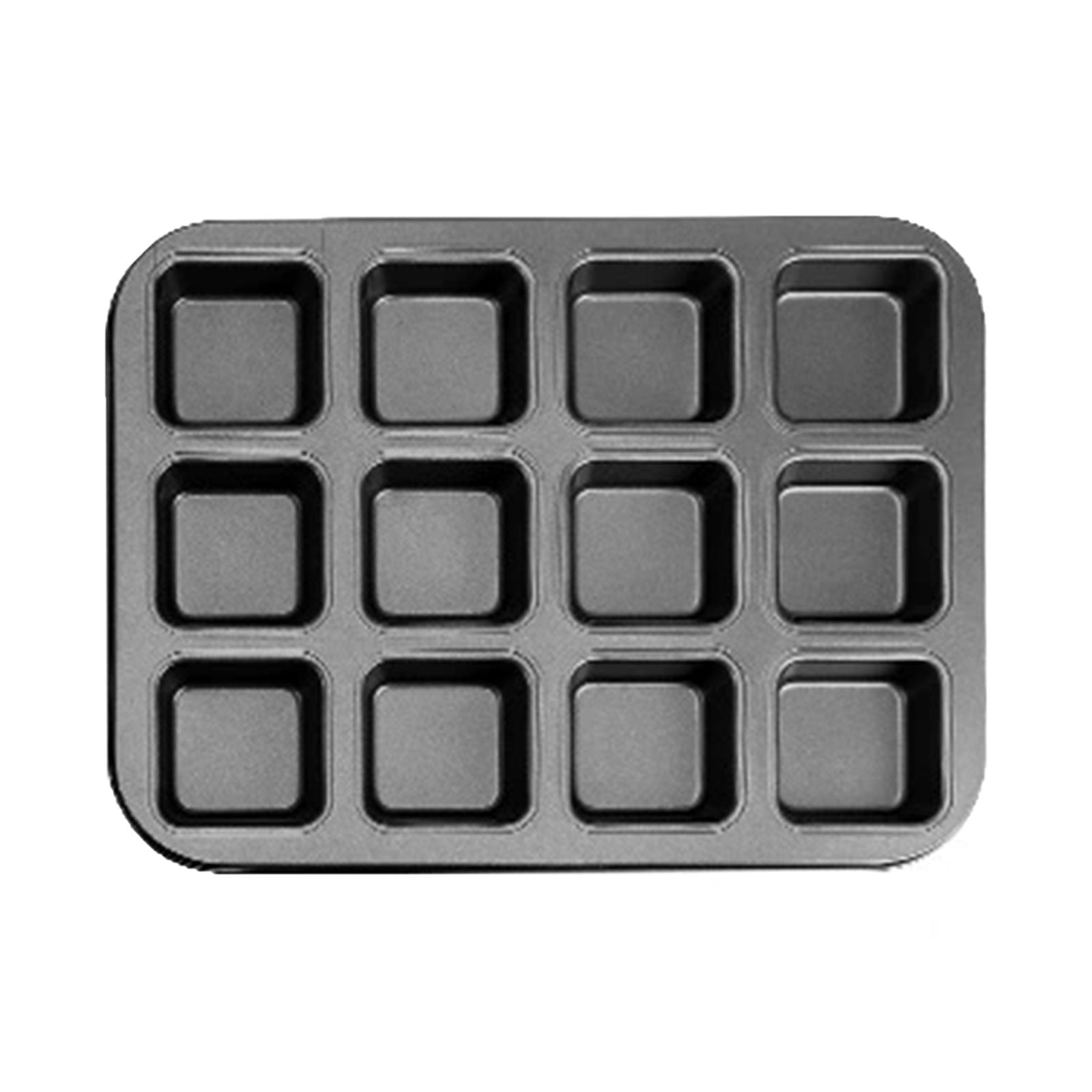 JWDX Non-Stick Pan Clearance, 12 Cup Square Baking Pan Non Stick Baking Pan Bread Plaid Cake Baking Tools As shown Main image