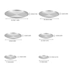 JWDX Kitchen, Kitchen Tools Clearance, Pizza Pan Set Chef Stainless Steel Round Baking Pizza Pans Pizza Tray for Pizza Pie Cake Cookie Heavy Duty & Durable Oven Silver