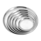 JWDX Kitchen, Kitchen Tools Clearance, Pizza Pan Set Chef Stainless Steel Round Baking Pizza Pans Pizza Tray for Pizza Pie Cake Cookie Heavy Duty & Durable Oven Silver
