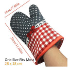 Oven Mitts ! Kitchen Cooking Cotton Microwave Oven Gloves Mitts Pot Pad Heat Protected Beige, Oven Socks Promotion Include 2*Oven Gloves AS shown
