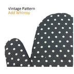 Oven Mitts ! Kitchen Cooking Cotton Microwave Oven Gloves Mitts Pot Pad Heat Protected Beige, Oven Socks Promotion Include 2*Oven Gloves AS shown