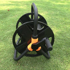 Garden Water Hose Reel Hose Reel Black Stainless Steel 1Pcs
