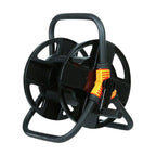 Garden Water Hose Reel Hose Reel Black Stainless Steel 1Pcs