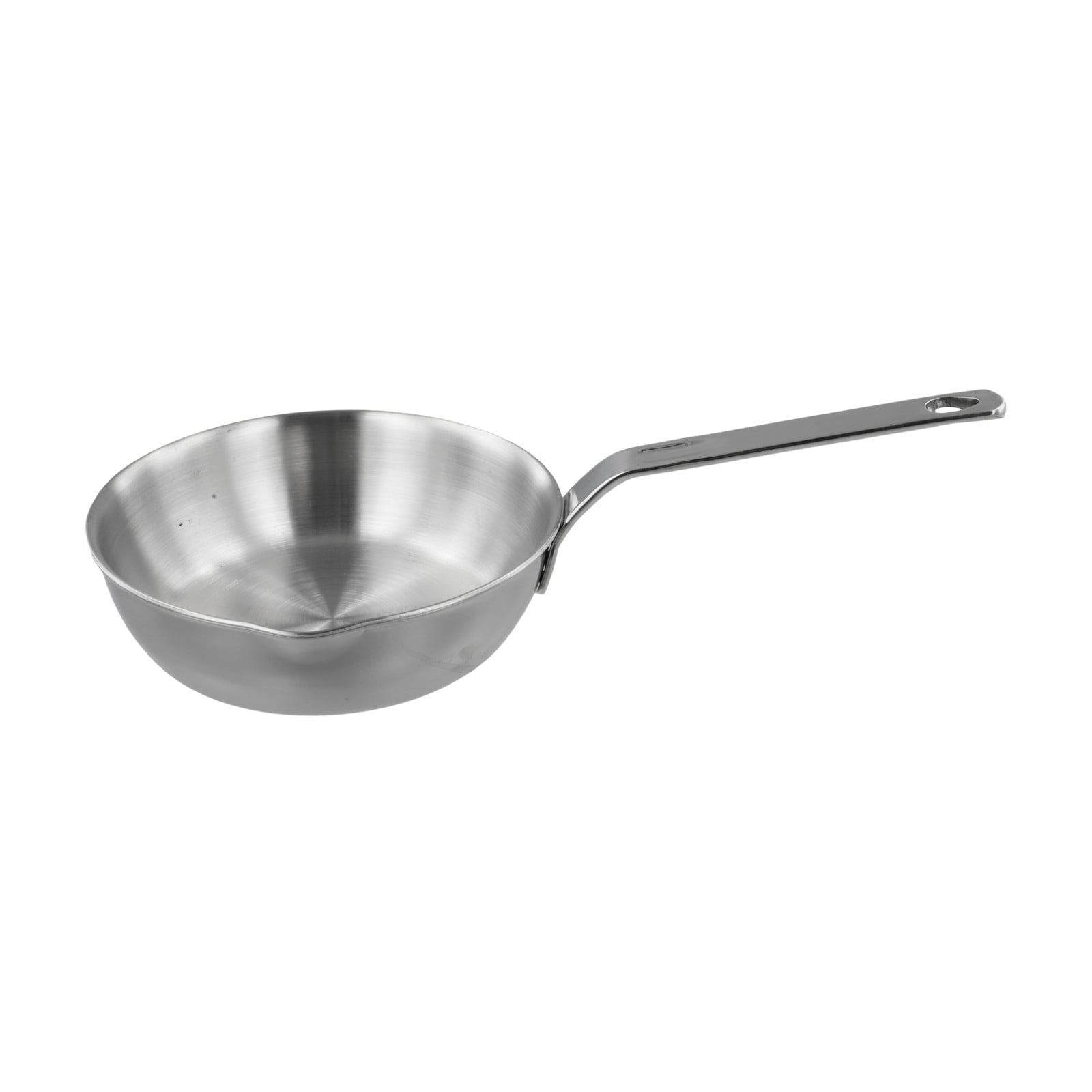 Compact Stainless Steel Sauce Pan Mini Egg Skillet for Easy Cooking and Pouring Suitable for Gas and Induction Stoves S M