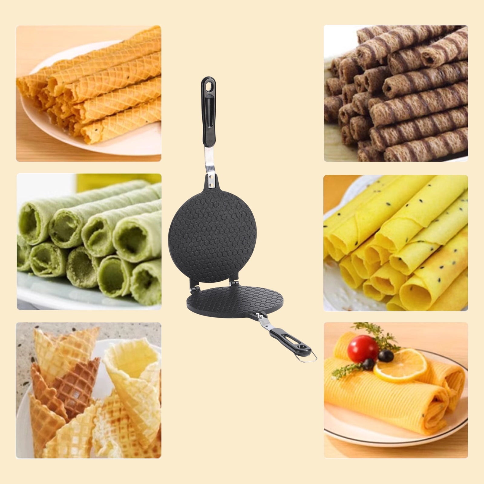 Waffle Maker / Tortilla Pan - Black Secondary image