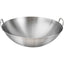 Double Handle Wok, Heavy Duty Stainless Steel Wok Fry Pan, Large Capacity Saute Pan, Multipurpose Stewpot Skillet for Gas & Electric Cooktops, 11.0 Inches 11.0" Grey