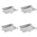 1Pcs Toaster Oven Pans For Baking,Baking Sheets Cookie Sheet Pans,Small Replacement Trays For Toaster,Small Baking Trays For Oven, Stainless Steel Baking Sheet Pan, Toaster Oven Tray 10.62" x 7.87" x 0.78" Silver