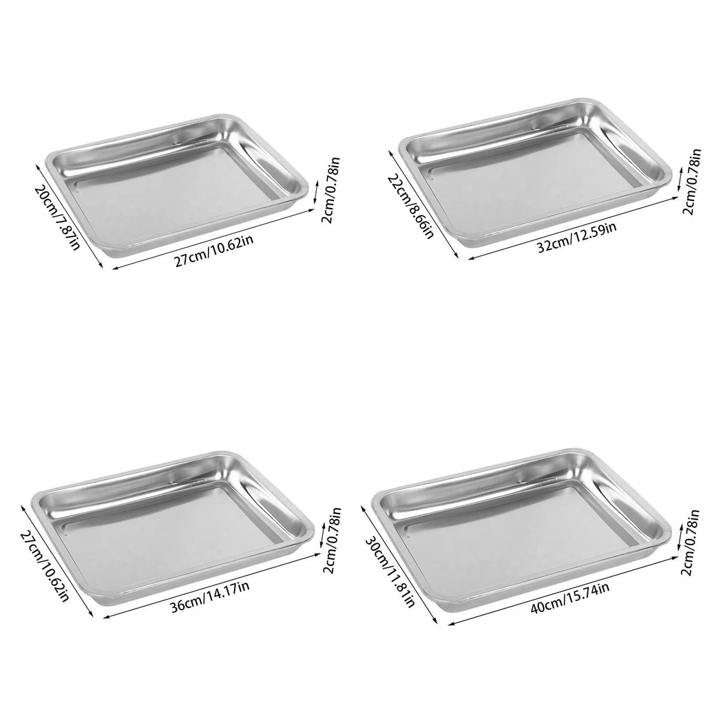 1Pcs Toaster Oven Pans For Baking,Baking Sheets Cookie Sheet Pans,Small Replacement Trays For Toaster,Small Baking Trays For Oven, Stainless Steel Baking Sheet Pan, Toaster Oven Tray 12.59" x 8.66" x 1.88" Silver