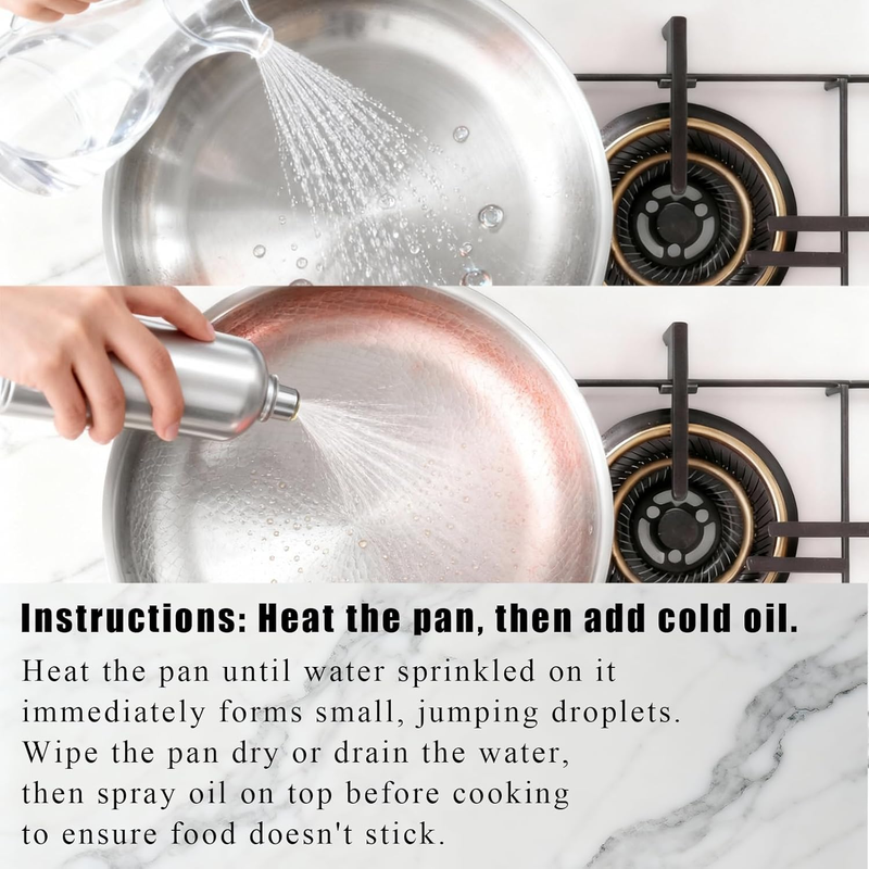 Titanium Pan,100% Non-toxic Titanium Pan,Non Stick Chemical-Free,Extreme Heat-Resistant & Lasts a Lifetime,Non-Stick Skillet for Home Use, Induction Cooktops And Gas Stoves for Omelettes Steaks 30cm
