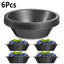 Tutuviw 6 Pack 5 inch Reusable Small Pie Pans, Nonstick Small Pie Tins, Carbon Steel Pie Pans, Mini Pie Pans for Baking, Round Bread and Meat Pie Tins Mini Pie Tins for Cake Dessert