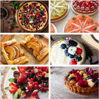 Tutuviw 6 Pack 5 inch Reusable Small Pie Pans, Nonstick Small Pie Tins, Carbon Steel Pie Pans, Mini Pie Pans for Baking, Round Bread and Meat Pie Tins Mini Pie Tins for Cake Dessert