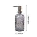 Glass Soap Dispenser 440mL - Grey