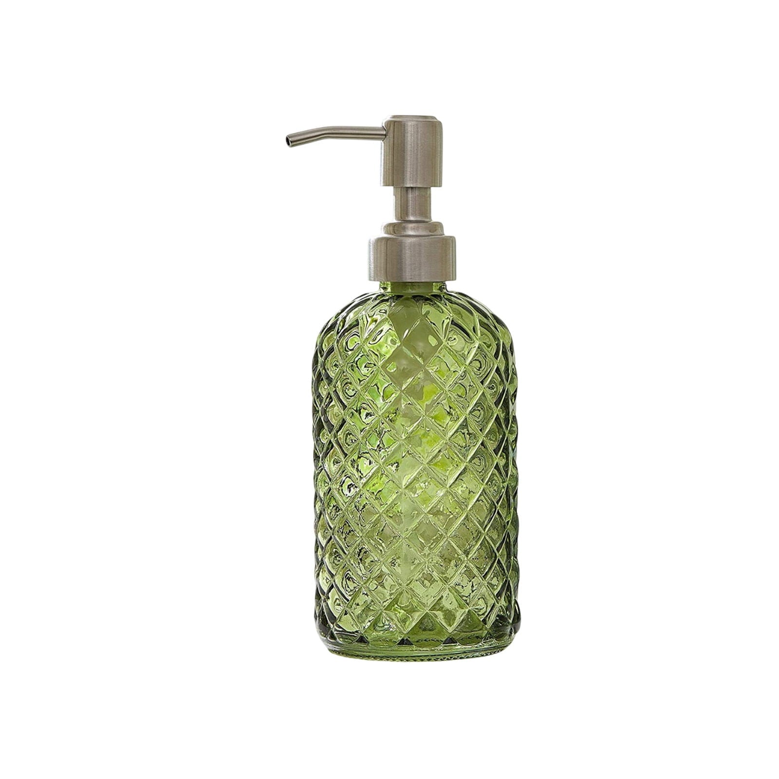 Glass Soap Dispenser 440mL - Green