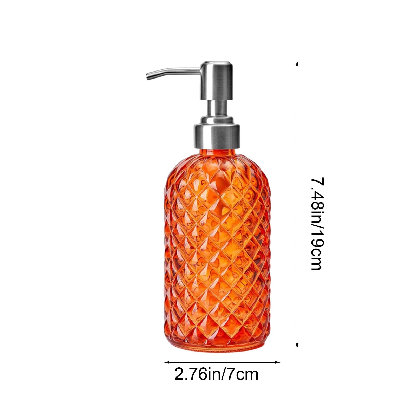 Glass Soap Dispenser 440mL - Orange Zweitbild