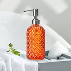 Glass Soap Dispenser 440mL - Orange
