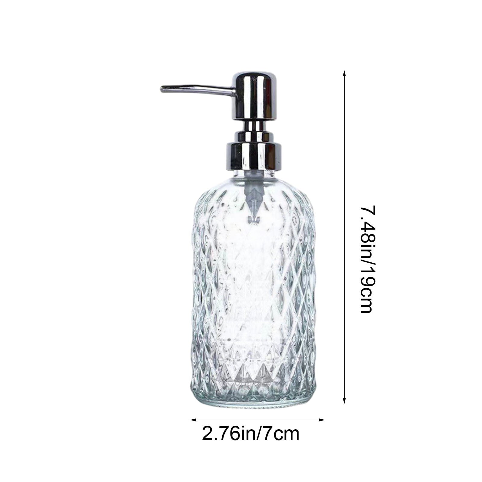Glass Soap Dispenser 440mL - Clear