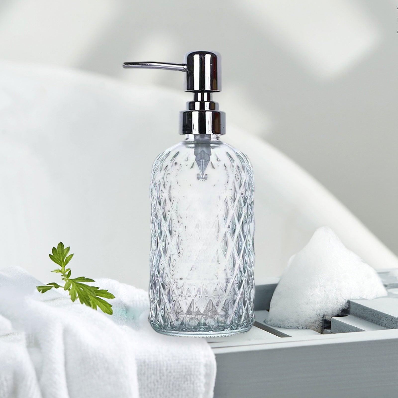 Glass Soap Dispenser 440mL - Clear