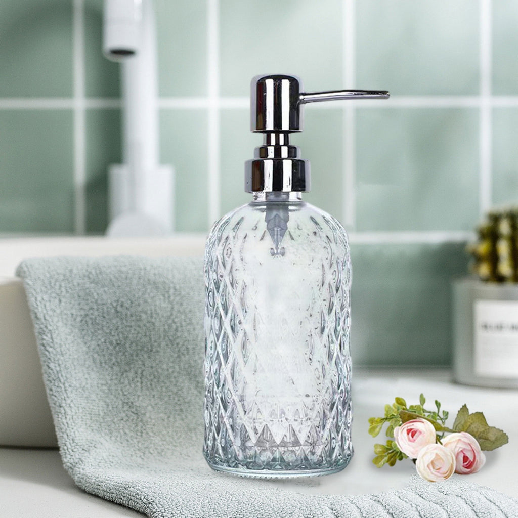 Glass Soap Dispenser 440mL - Clear