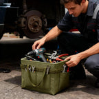Car trunk storage, multifunctional storage toolbox, heavy-duty tool storage bag, multi pocket foldable storage, portable and portable