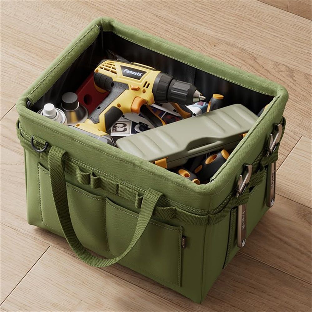 Car trunk storage, multifunctional storage toolbox, heavy-duty tool storage bag, multi pocket foldable storage, portable and portable