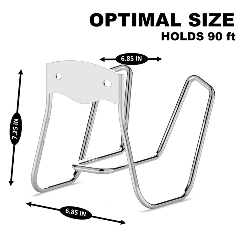 Metal Garden Hose Holder - Heavy Duty Hose Hanger Wall Mounted Water Hose Holder for Outside Yard, Sturdy Hose Reel Hose Hooks for Water Hose, Extension Cords
